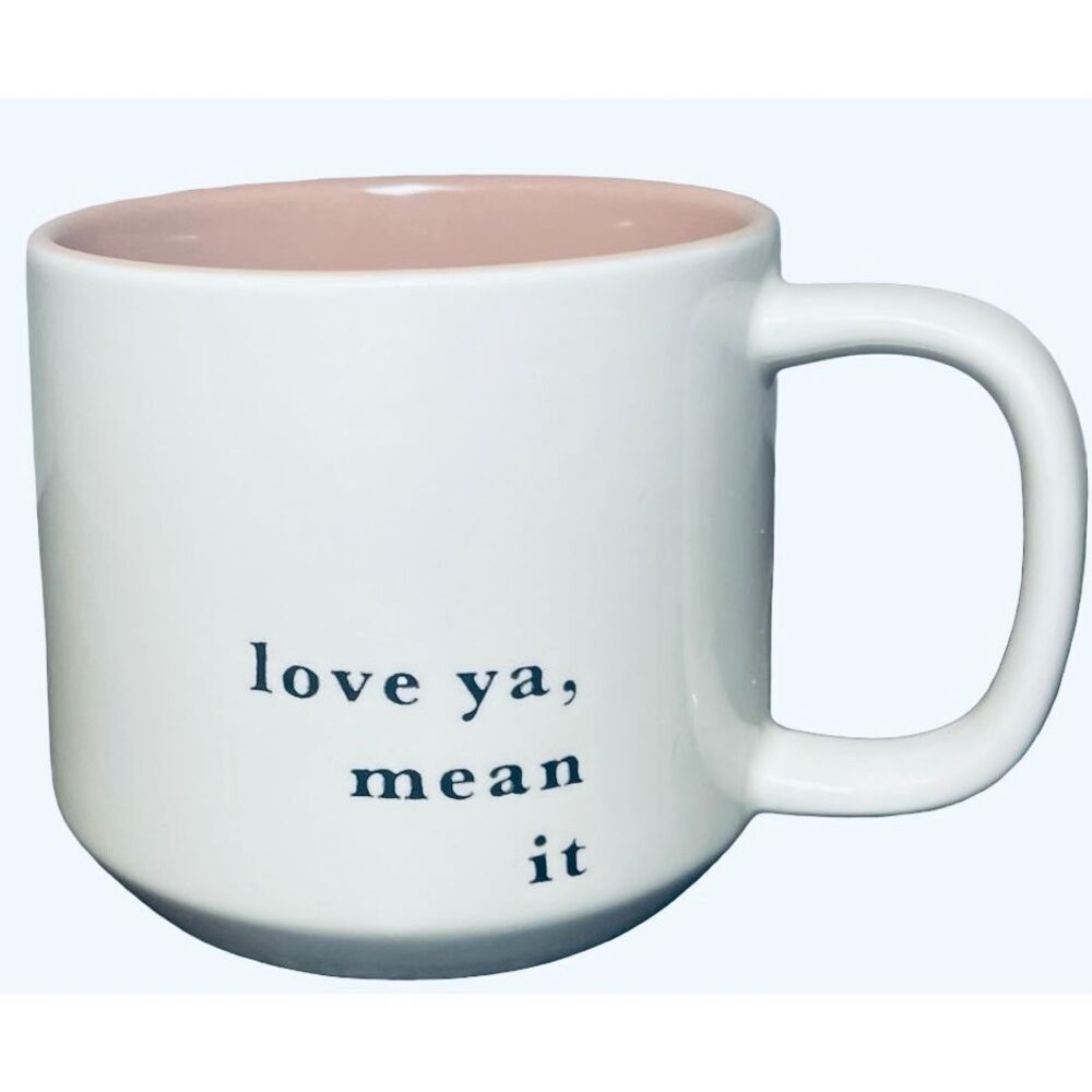 Threshold 16oz ‘Love ya, mean it’ Stoneware Mug NWOT